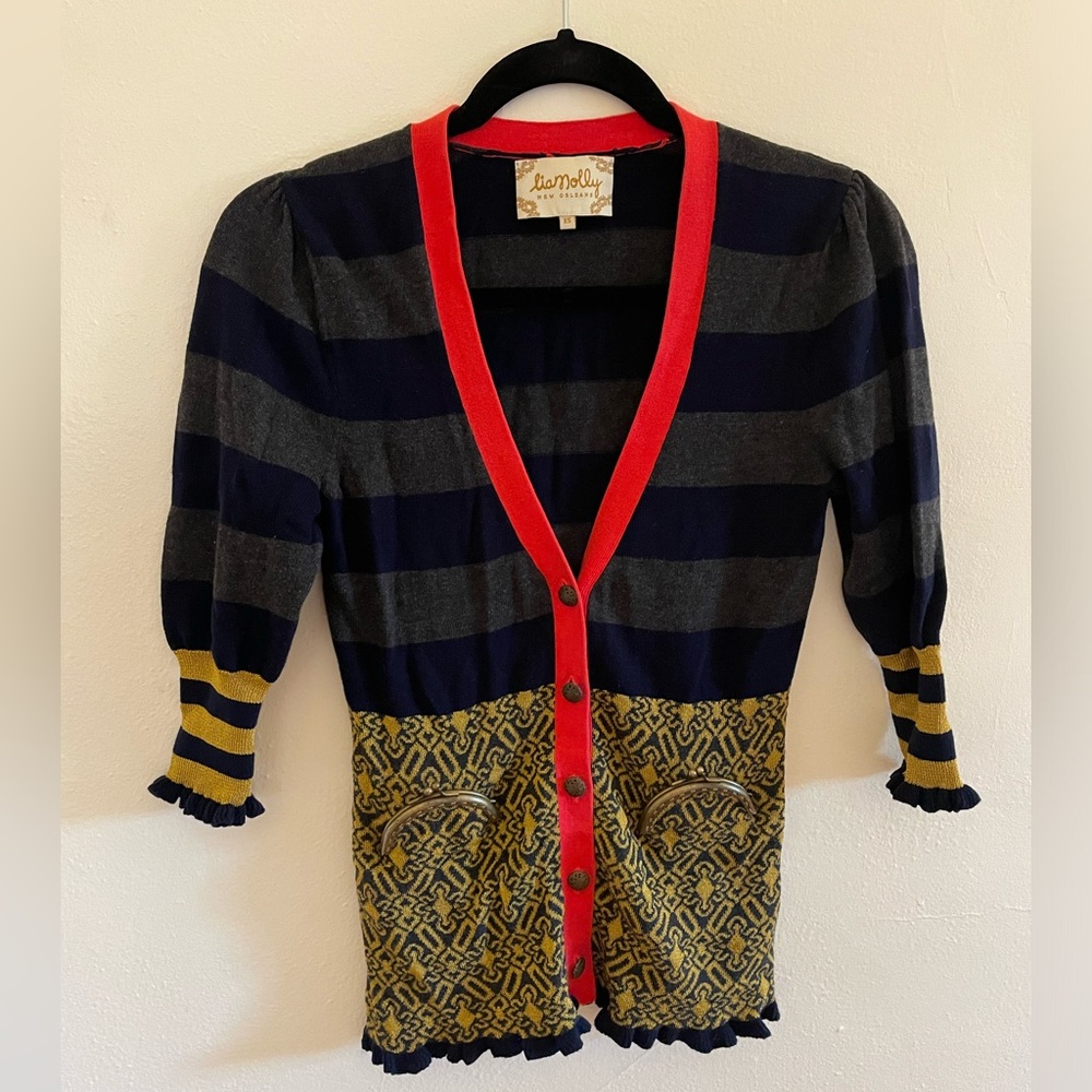 🤩 Rare! Lia Molly x Anthropologie cardigan + functional coin-purse pockets!